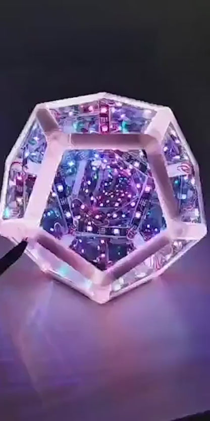 Infinite Dodecahedron Color Art Lamp